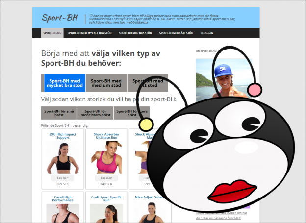 Affiliatesidor med bra content? Case Sport-BH