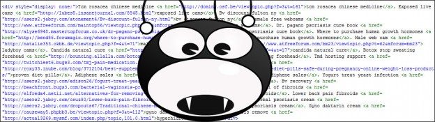 Gömda spamlänkar i WordPress blogg